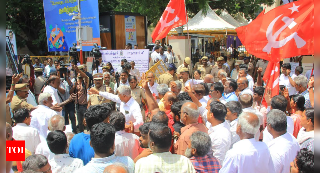 Coimbatore CPM Protest Against Fee Hike Turns Violent