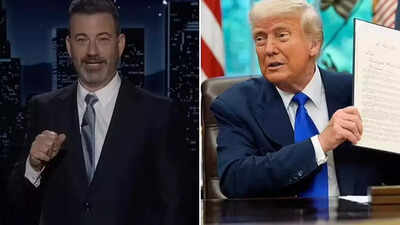  Jimmy Kimmel’s wild dig at Donald Trump after joking about his newborn granddaughter