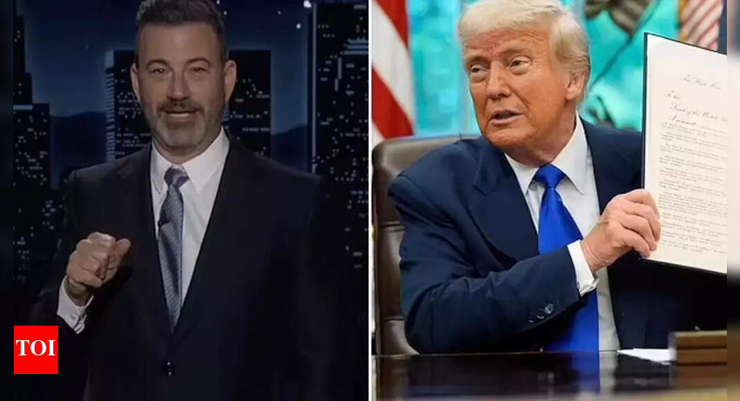 ‘You are not dating my...’: Jimmy Kimmel’s wild dig at Donald Trump after joking about his newborn granddaughter