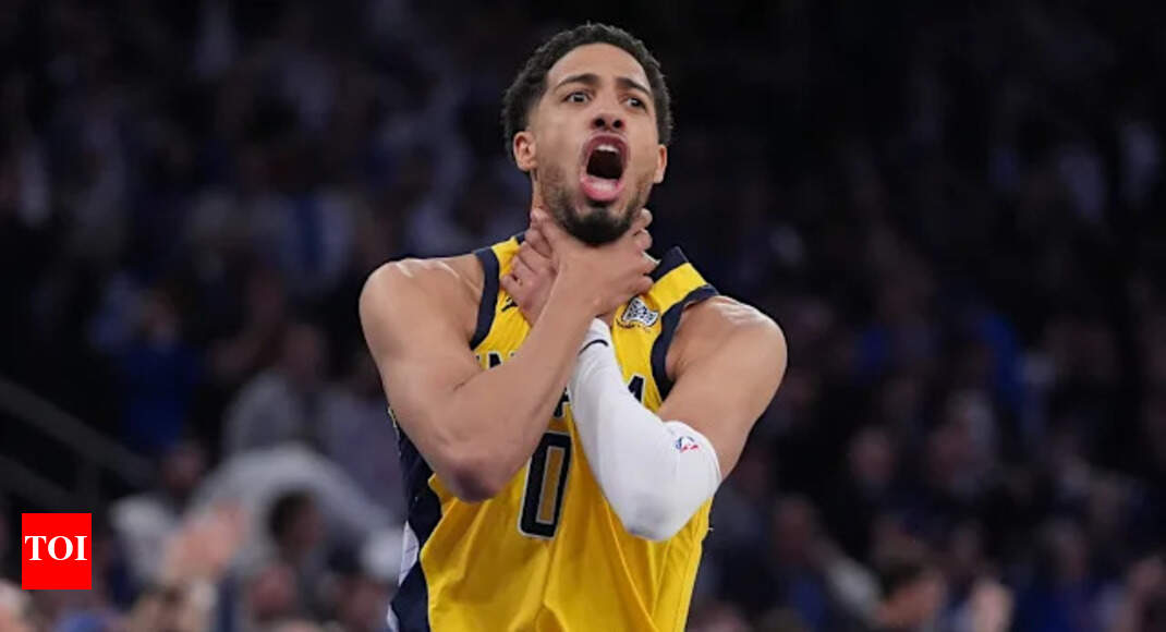 THIS IS CINEMA” — Tyrese Haliburton's choke sign at MSG goes viral after pushing the Game 1 against New York Knicks to OT | NBA News - Times of India