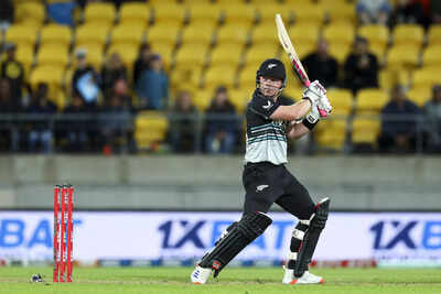 WELLINGTON, NEW ZEALAND - MARCH 26: Tim Seifert of New Zealand bats during game five of the Men's T20 series between New Zealand and Pakistan at Sky Stadium, on March 26, 2025, in Wellington, New Zealand. (Photo by Hagen Hopkins/Getty Images) IPL 2025: RCB rope in Tim Seifert as Jacob Bethell's replacement