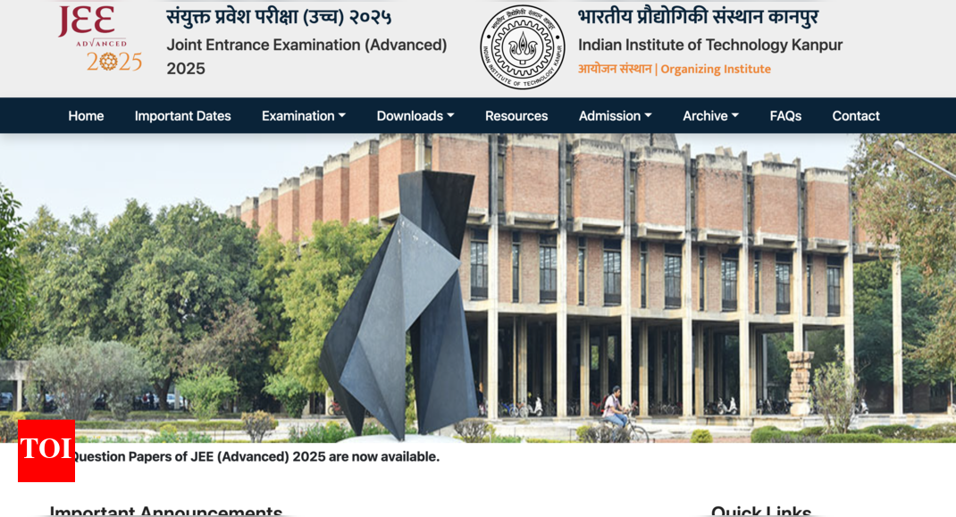 JEE Advanced 2025 response sheets out: Check direct link and how to download here