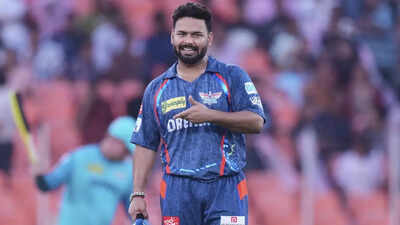Lucknow Super Giants captain Rishabh Pant. (AP) Rishabh Pant hits out at social media rumours on his LSG future: 'Little sense...'