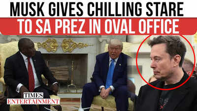 Musk Forgets To Blink? Cold Stare At South African President During Oval Office Meeting Goes Viral