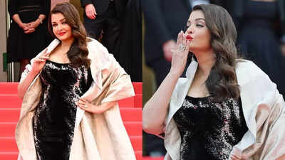Aishwarya Rai Bachchan wears cape inscribed with Bhagavad Gita shloka, 'Karmanye Vadhikaraste Ma phaleshu Kadachana' as she represents India at Cannes 2025 - PICS INSIDE