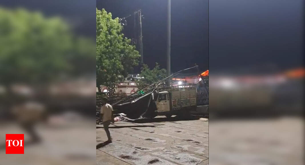 Man Killed by Collapsing Hoarding at Jhansi Station