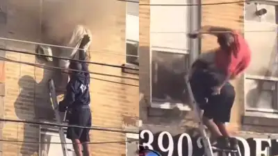 Pakistani immigrant dies after rescue ladder fails during escape from Brooklyn fire – Video