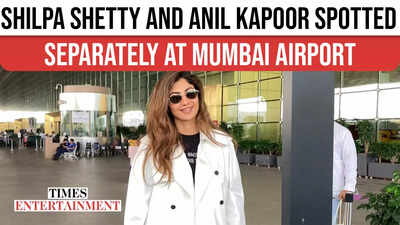 Shilpa Shetty and Anil Kapoor Spotted Separately at Mumbai Airport