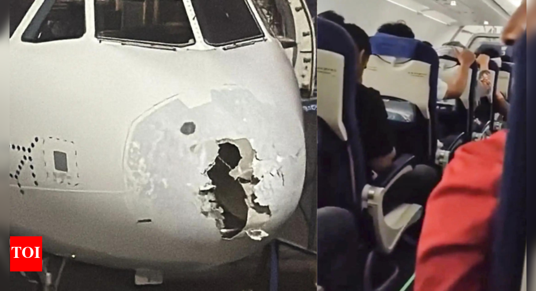 Pakistan refused to bail out IndiGo flight hit by sudden hailstorm
