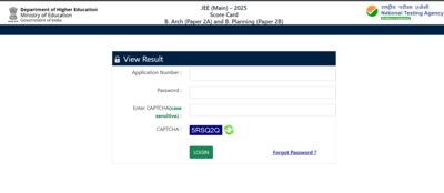 JEE Main result 2025 declared for Paper 2: Direct link to download scorecards here – Times of India