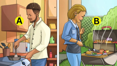  Only a real master chef can tell who is cooking wrong in this picture