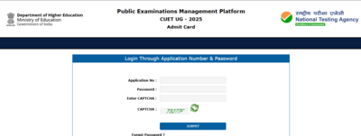 CUET UG admit card 2025 for May 26 to June 3: Direct link to download hall ticket here – Times of India