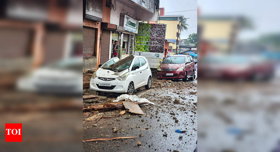 Second Building Parapet Collapses in Margao Within 24 Hours