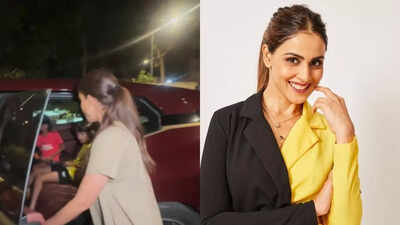 Genelia D'Souza narrowly escapes car mishap as driver starts moving while she prepares to sit