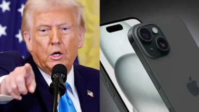 Trump threatens 25% tariffs on iPhones made outside US