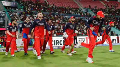 RCB players (IPL Photo) RCB suffer first away defeat of IPL 2025 season