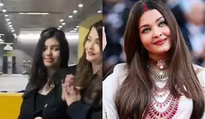Aishwarya Rai Bachchan returns from Cannes with daughter Aaradhya Bachchan; thanks paparazzi with folded hands at Mumbai airport