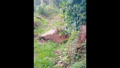 Boulders roll down hill in Doddamane Koppa, cause panic