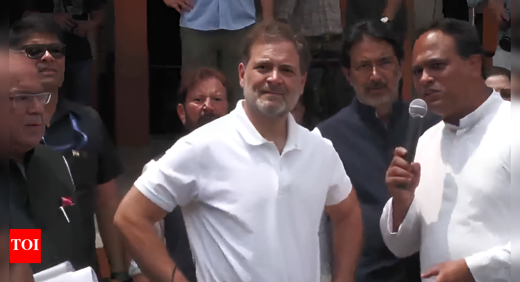 Rahul Gandhi visits J&K's Poonch, meets families affected by Pakistan shelling