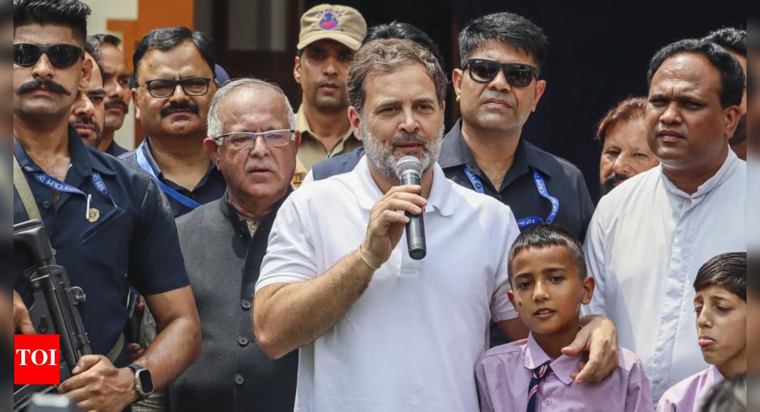 'Broken homes, moist eyes': Rahul Gandhi visits Pak shelling-hit Poonch in J&K