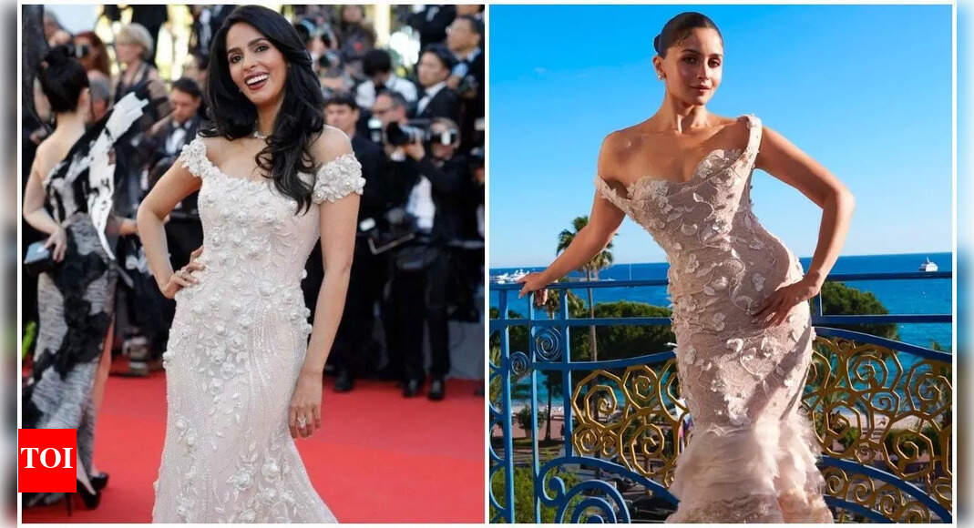 Alia’s Cannes look compared to Mallika’s 2017 appearance