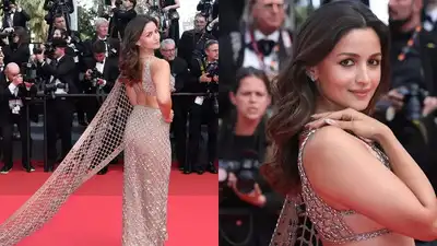 Alia Bhatt leaves fans jaw-dropped with saree-inspired look at Cannes 2025; netizens say 'she is serving left, right, and centre'