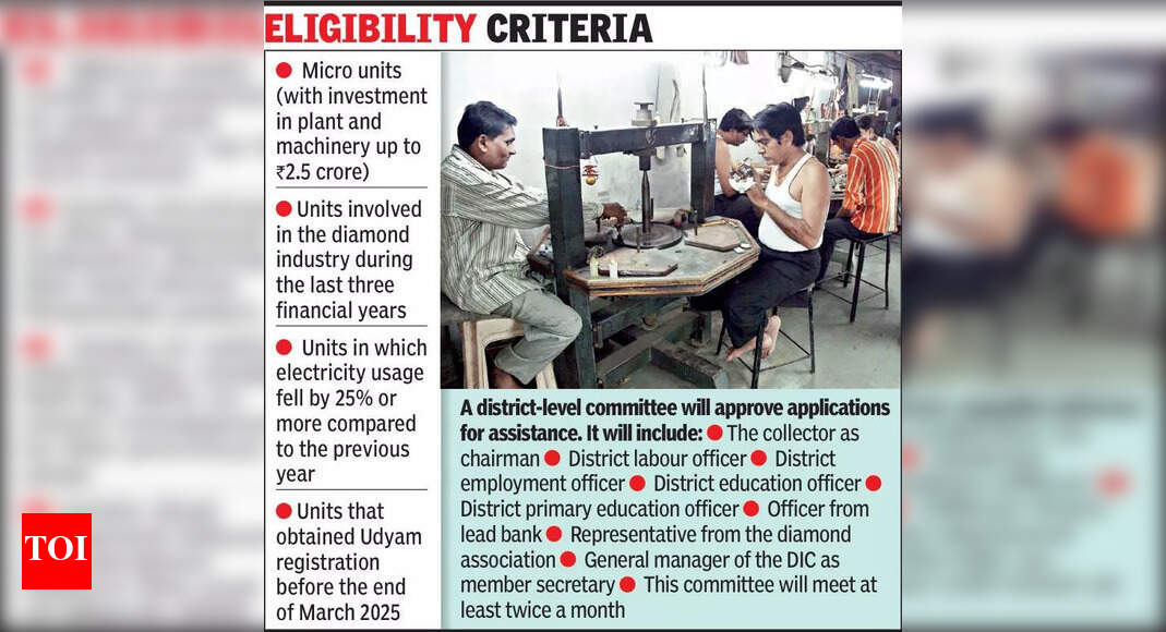 Gujarat Announces Support for Diamond Industry Workers, Units