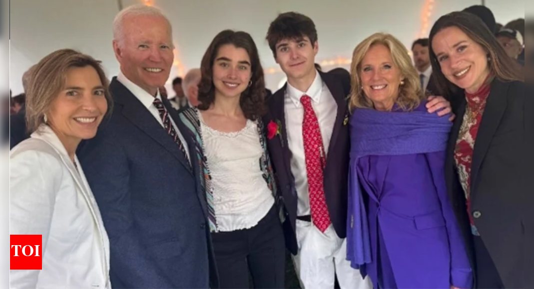 Biden attends grandson's graduation in first public appearance since cancer diagnosis