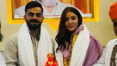 Viral video: Virat Kohli and Anushka Sharma visit Ayodhya's Hanuman Garhi temple
