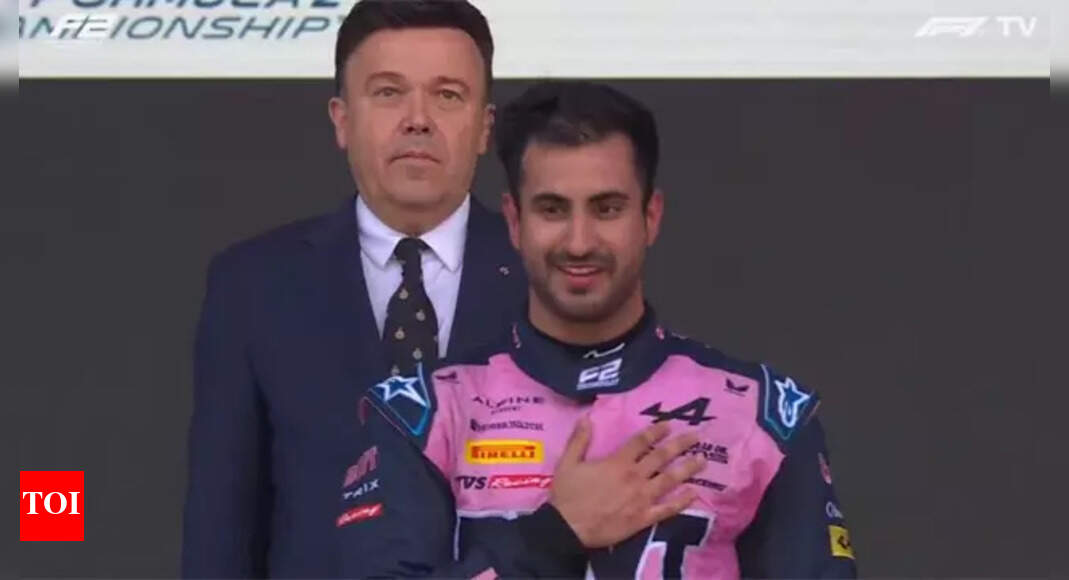Indian national anthem at Monte Carlo as Kush Maini wins F2 race – Watch