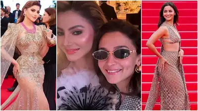 Urvashi Rautela clicks selfie with Alia Bhatt, teases K-pop fans by including 'Like Jennie' in the background - PICS inside