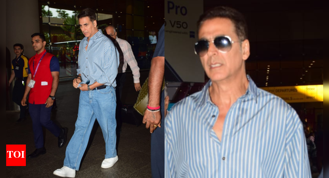 Akshay Kumar makes first appearance after the 'Hera Pheri 3' dispute with Paresh Rawal, the actor gets spotted at the airport looking dapper - WATCH VIDEO