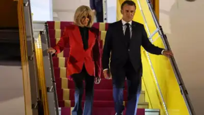 France's Emmanuel Macron arrives in Vietnam for Southeast Asia tour