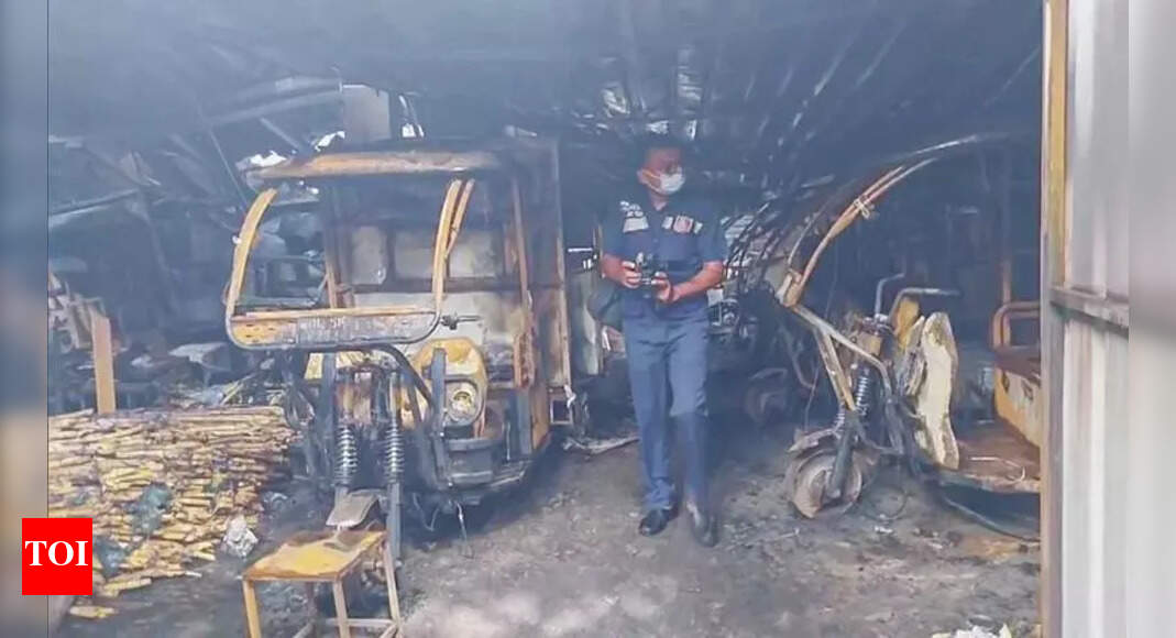Delhi E-rickshaw Charging Station Fire Claims Two Lives