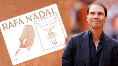 Rafael Nadal footprint etched forever at Roland Garros - Watch