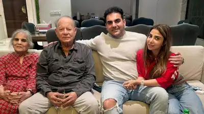Arbaaz Khan and Sshura Khan spark pregnancy rumours again, share family photo with Salim and Salma Khan after lunch outing