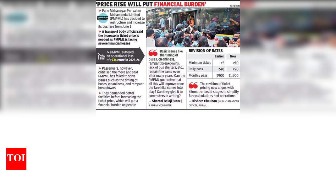 Pune Commuters Protest Bus Fare Hike Amid Service Concerns