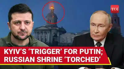 Ukraine Unleashes 100+ Drones On Russia, Historic Church Set Ablaze In Fiery Onslaught