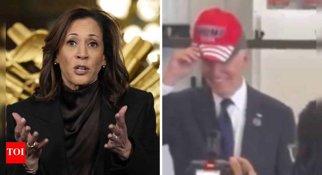 ‘What’s he doing?’: When Kamala Harris fumed over Joe Biden donning a Trump Hat