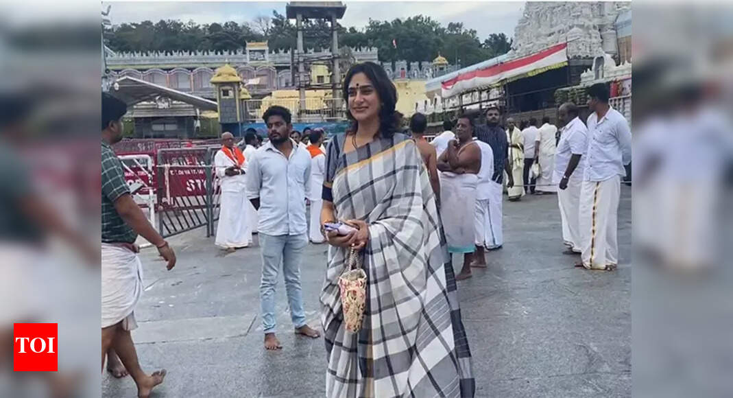 Surekha Vani and Others Offer Prayers at Tirumala Temple