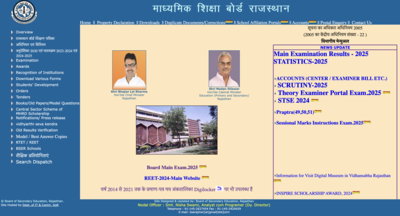 RBSE Class 10th Result 2025 Date and Time: Check when to download Rajasthan board class 10 results at rajeduboard.rajasthan.gov.in – Times of India