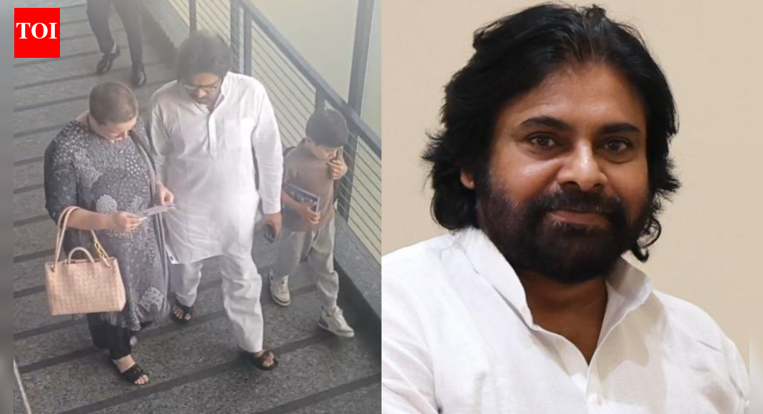 Pawan Kalyan makes appearance with wife Anna and son Mark after ...