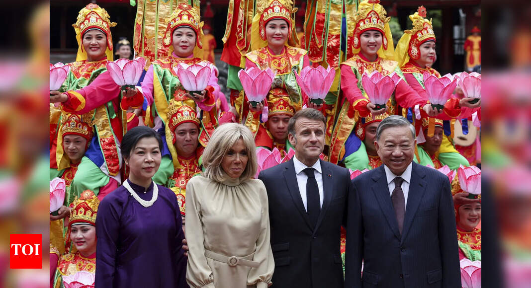 France's Macron on a visit to Vietnam urges for greater cooperation in defense and trade