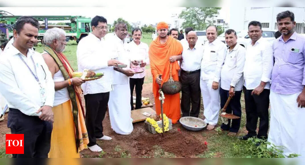 Jain Mutt Begins CBSE School Construction in Mysuru