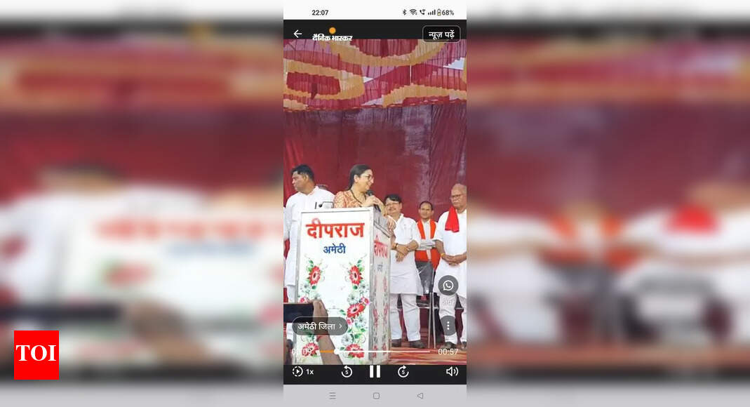 Smriti Irani Returns to Amethi, Vows Family Connection