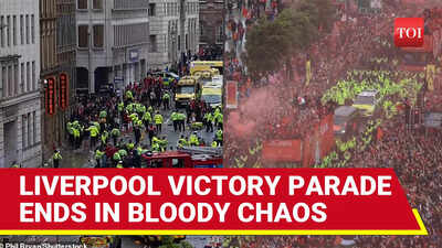 'Insane' Video Of Car Crash At Liverpool FC Parade Goes Viral | UK Driver Stops, Then Speeds…