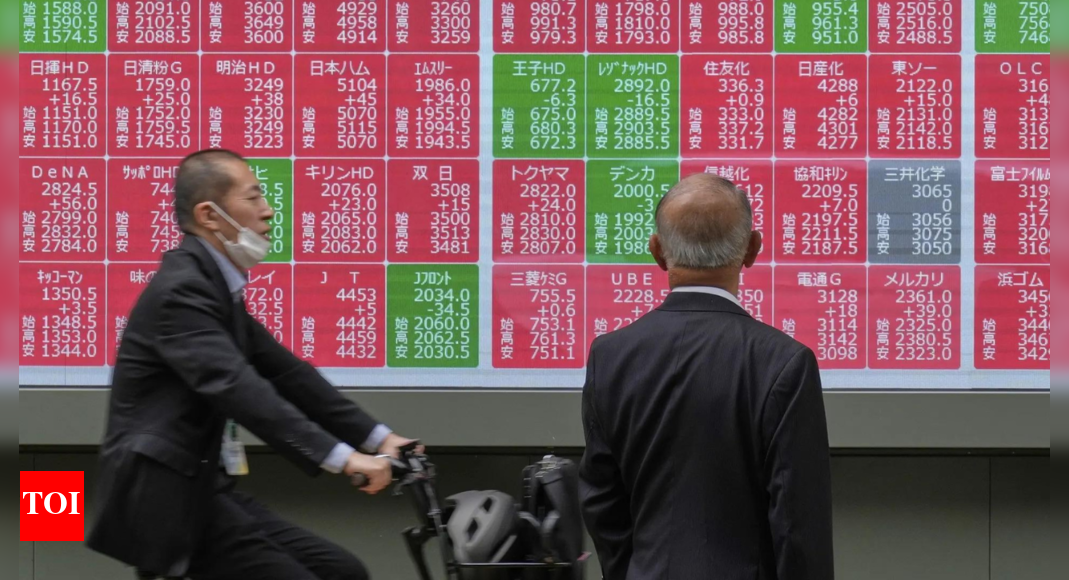 Asian shares edge lower as US markets closed for Memorial Day – Times of India