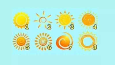  Pick a sun and discover what it reveals about you and how you’re feeling