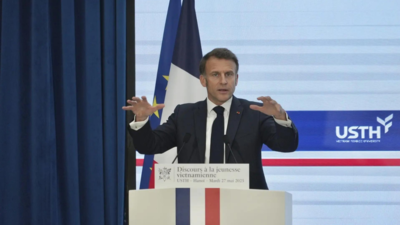 Macron gives Vietnamese students a lesson in 'impulsive' superpowers