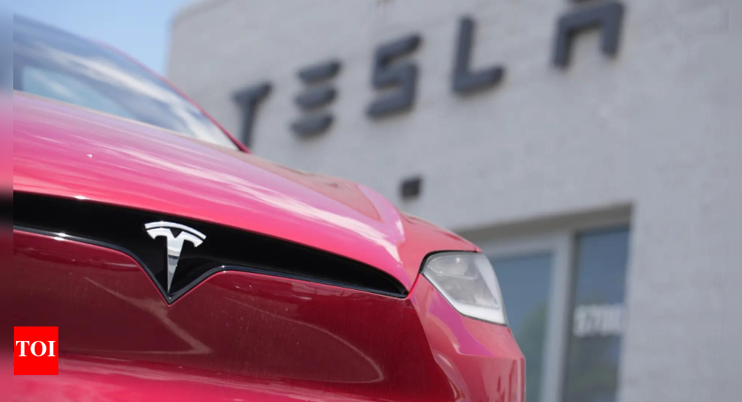 Tesla EU sales plunge 53% in April as Chinese electric carmakers surge, says trade group - Times of India